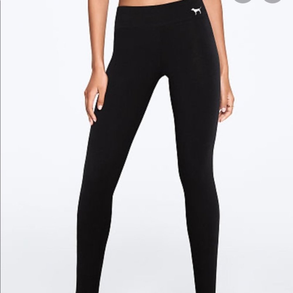 New VS PINK Classic Black Cotton Legging